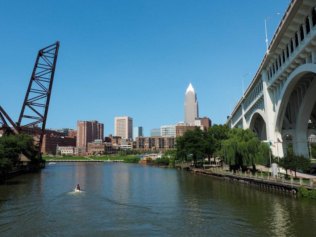 Cuyahoga River in Cleveland