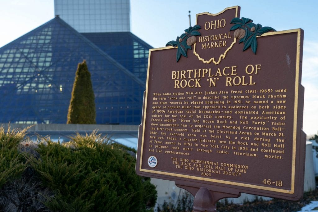 Rock and Roll Hall of Fame historical marker