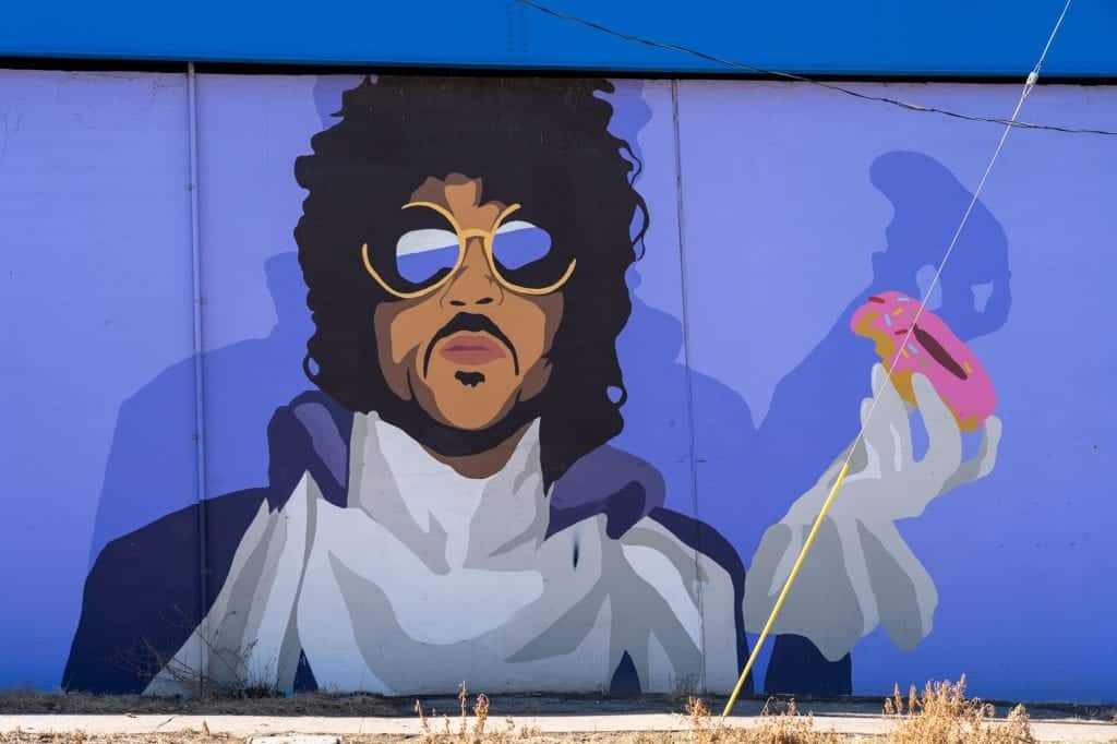Prince mural in Cleveland