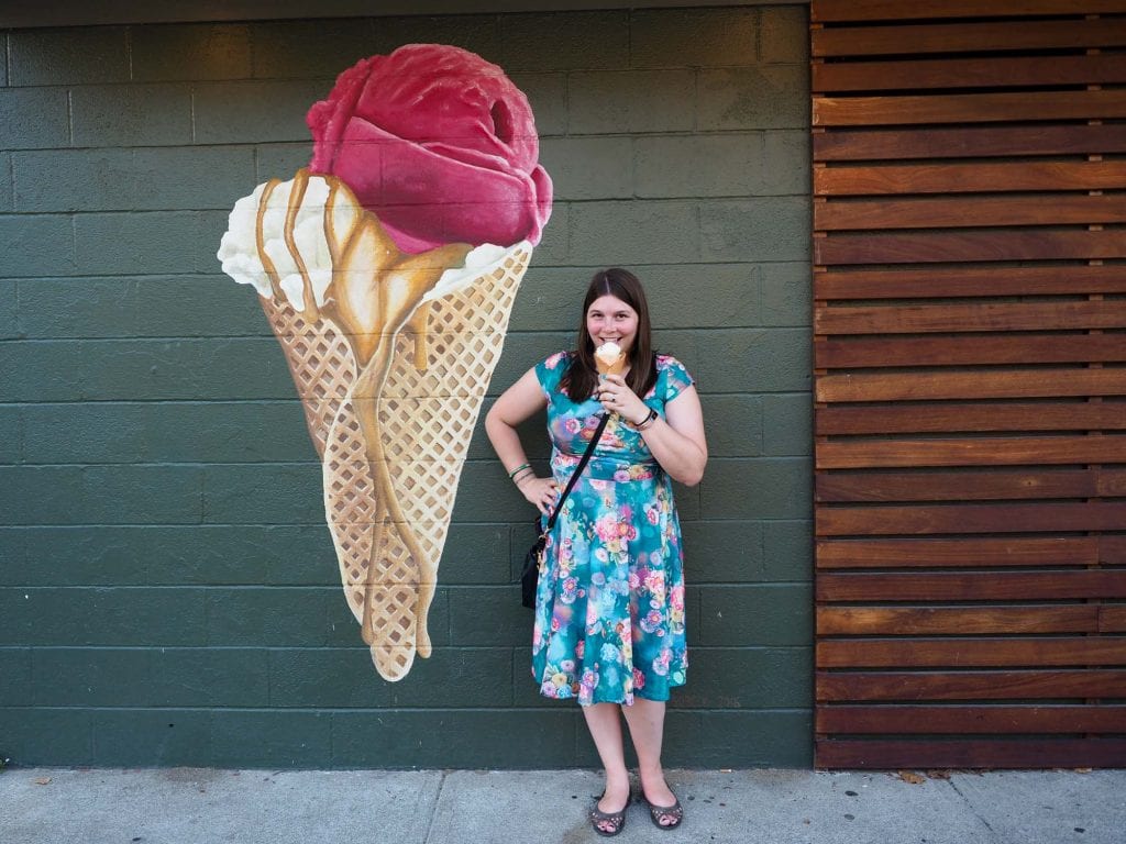 Mason's Creamery ice cream mural