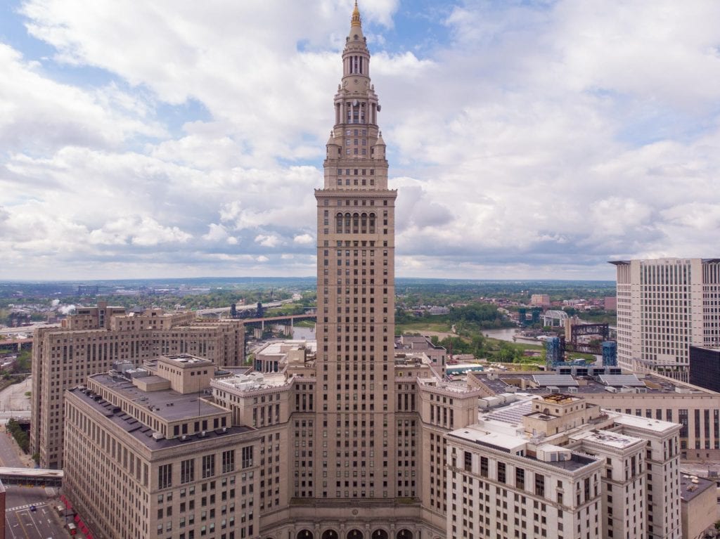 Terminal Tower by drone