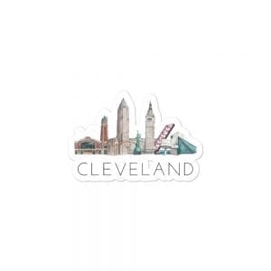 Cleveland skyline sticker