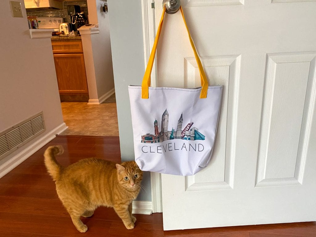 Cleveland tote bag and Weasley
