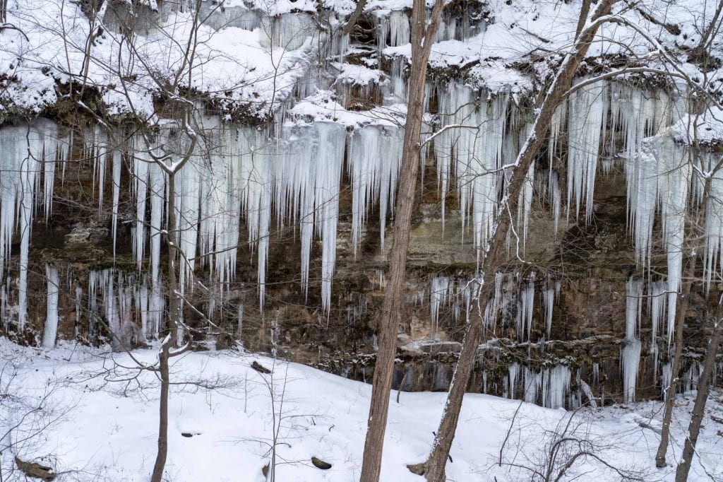 Icicles in Bedford Reservation