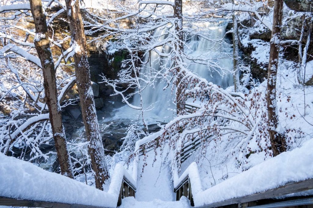 Brandywine Falls in the winter