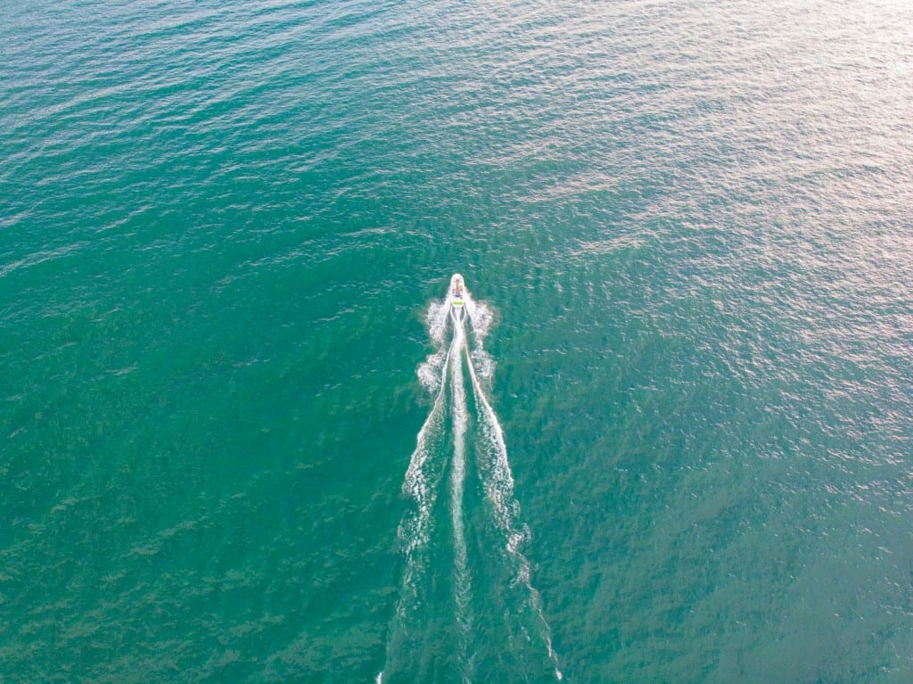 Speedboat on Lake Erie