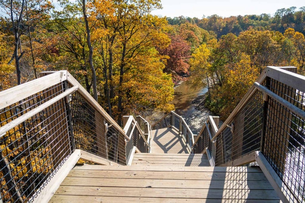 Fort Hill Stairs at Rocky River Reservation