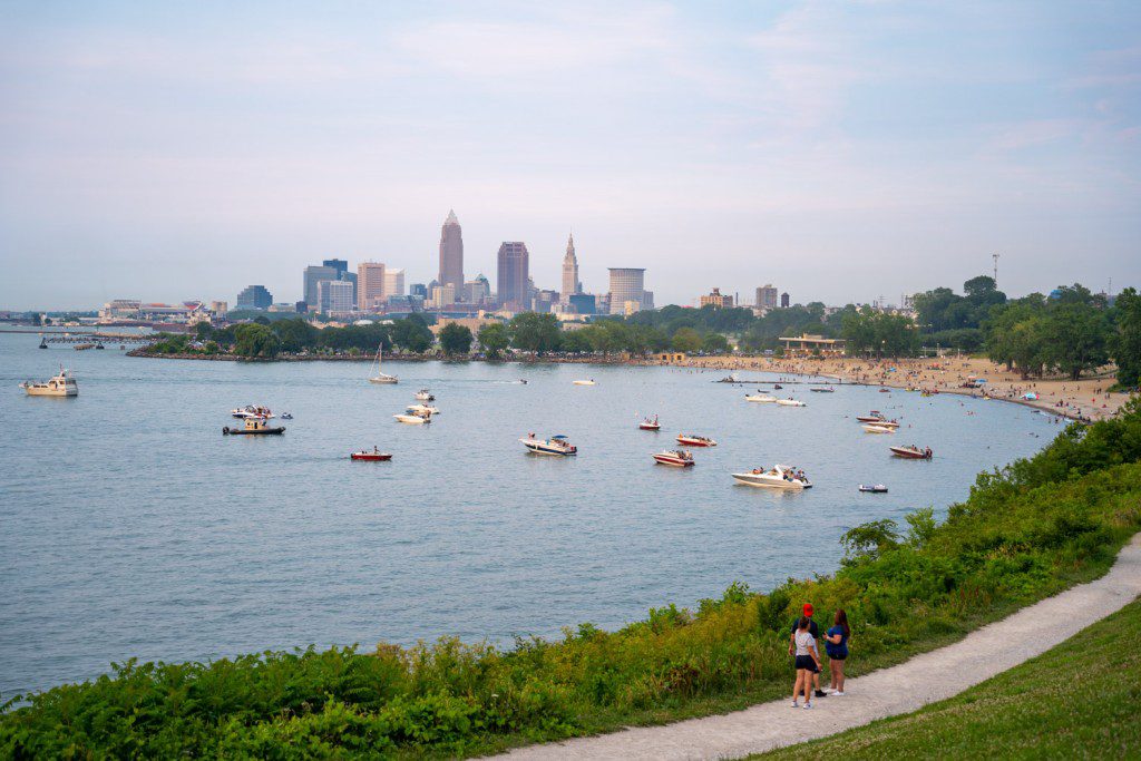 Cleveland view from Edgewater Park