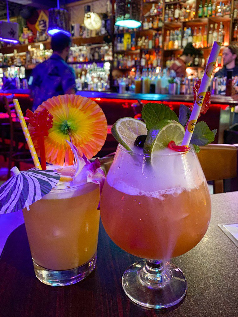 Drinks at Porco Lounge & Tiki Room